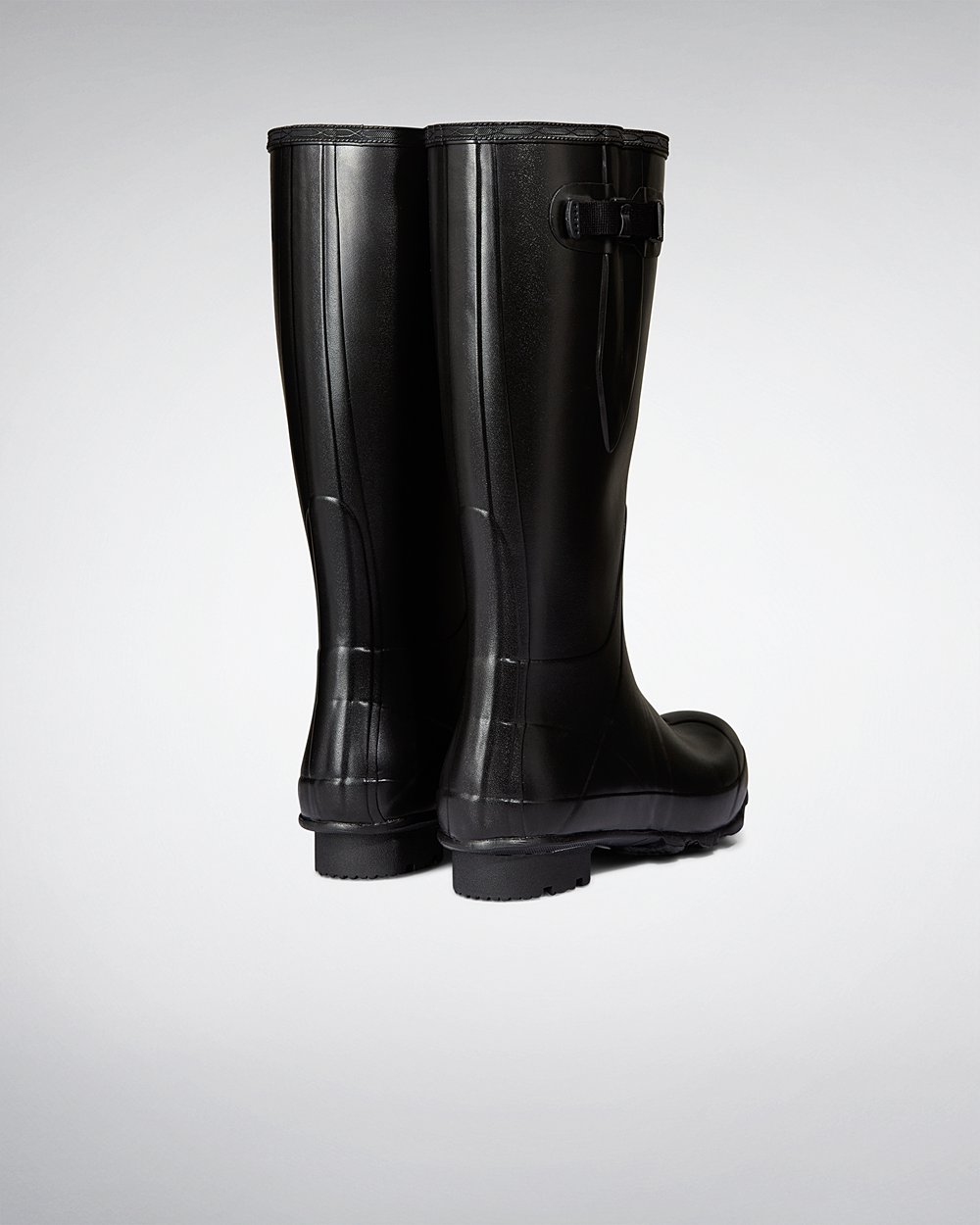 Hunter Hombre Norris Field Side Adjustable Neoprene Lined - Botas de Lluvia Negras - 407-LDVWIE